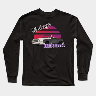 Vintage Miami Heat Style 1 Long Sleeve T-Shirt